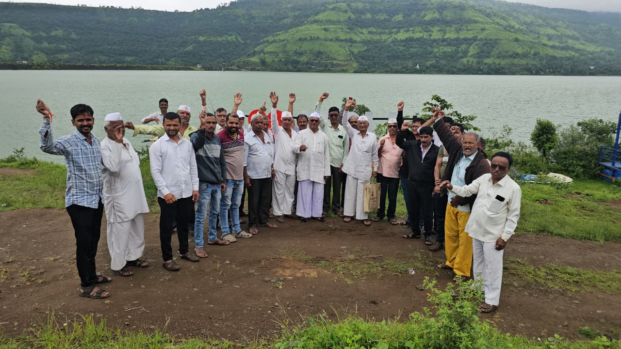 वसंतराव मानकुमरे यांच्या आंदोलनाला महू धरणग्रस्तांचा विरोध ;धरणावर येऊन केला निषेध व्यक्त ; आंदोलनात एकही प्रकल्पग्रस्त सहभागी होणार नाही