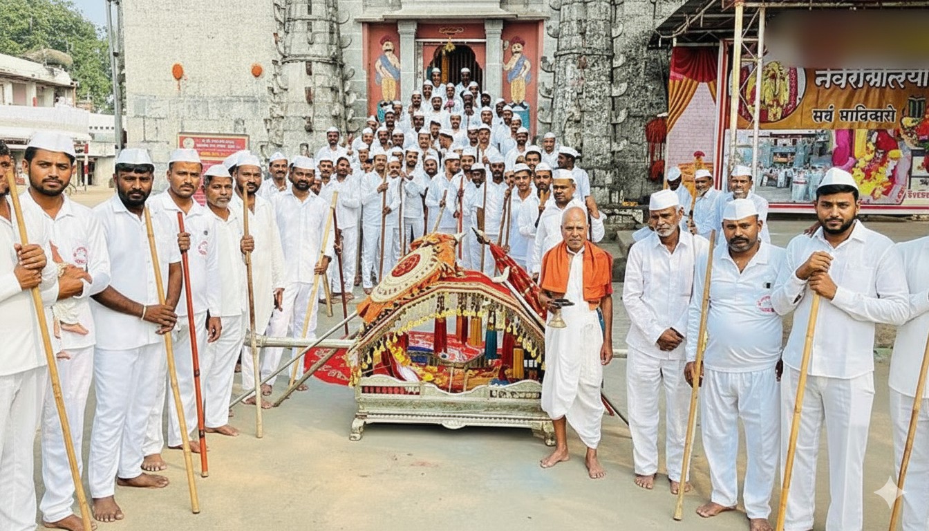 ९ दिवस ‘उभं’ राहून देवीची उपासना! साताऱ्याच्या पांडे गावातील ‘उभ्याच्या नवरात्रीची’ अनोखी परंपरा