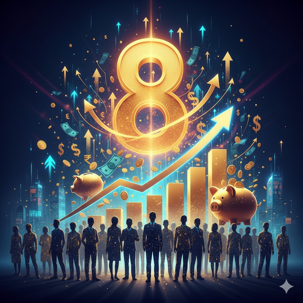 आठवा वेतन आयोग: पगारवाढीचा ‘बंपर’ फायदा? सरकारी कर्मचाऱ्यांसाठी सर्वात मोठी गुड न्यूज! ????